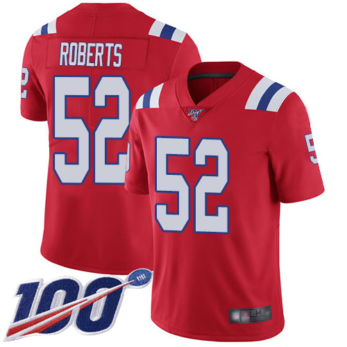 New England Patriots Football #52 100th Limited Red Men Elandon Roberts Alternate NFL Jersey->women nfl jersey->Women Jersey